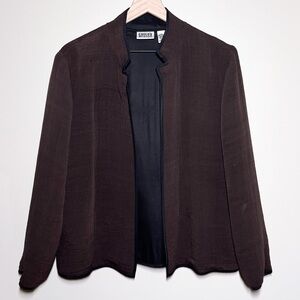 Chico’s Silk Blend Textured Coat Women’s Size 2